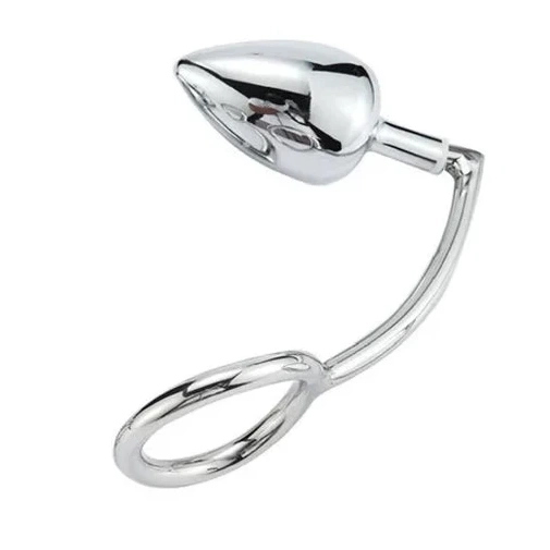 Steel with DiscreetChoice Anal Cock Stainless Ring Set 4663 Hook 0624